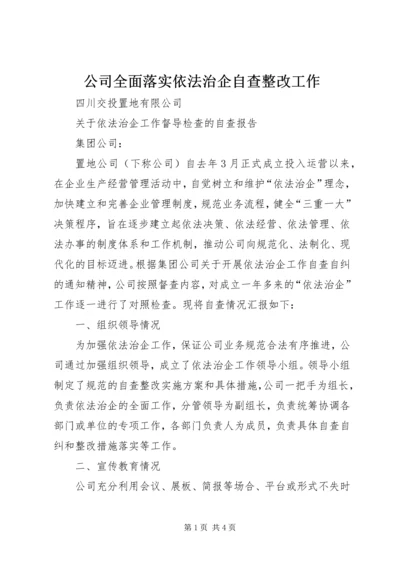 公司全面落实依法治企自查整改工作 (3).docx