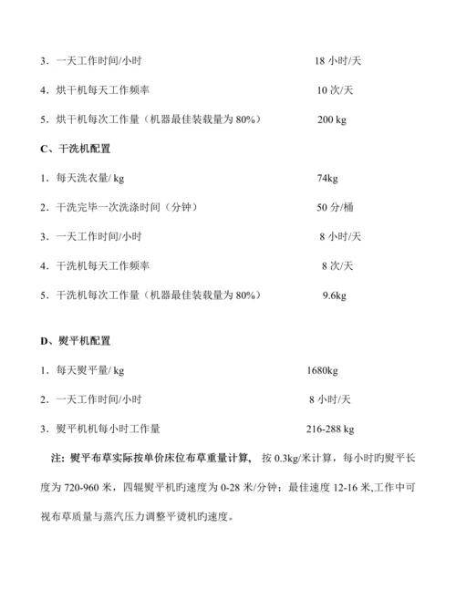 洗衣房设备配置预算方案.docx