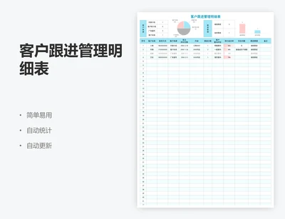 客户跟进管理明细表