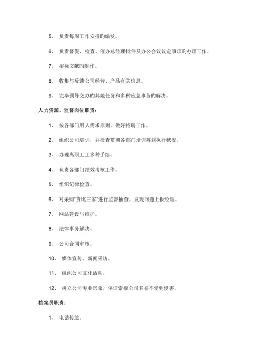 公司岗位基本职责大全.docx