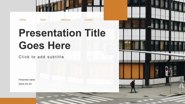 橙色商务风企业文化与团队介绍汇报PPT主题