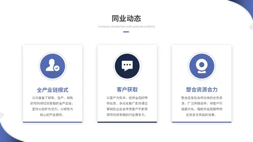 蓝色简约商务商业计划书项目招商合作ppt模板
