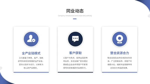 蓝色简约商务商业计划书项目招商合作ppt模板