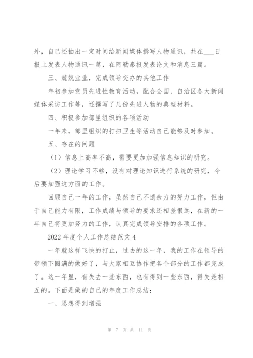 2022年度个人工作总结范文.docx