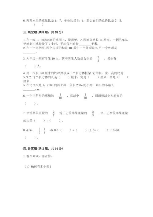 廊坊市香河县六年级下册数学期末测试卷新版.docx