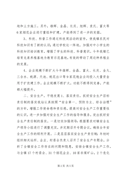 乡镇经发办经济工作总结.docx