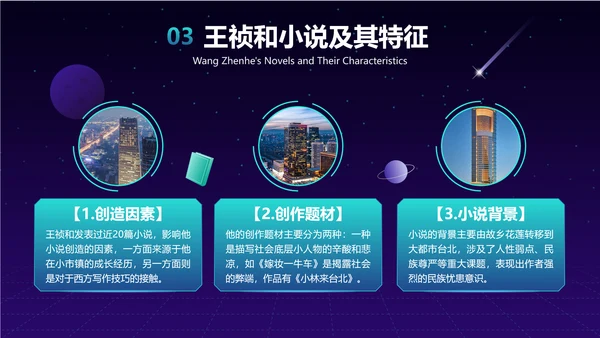 科技风紫色毕业论文答辩文学PPT