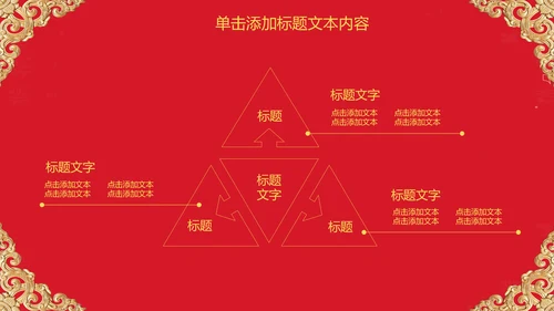 红色大气开业庆典欧式风格PPT模板