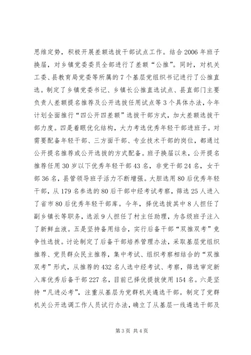 县委竞争性选拔干部工作汇报 (4).docx