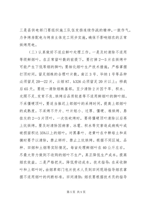 副县长在全县烤烟标准化生产田间管理工作会议上的讲话.docx
