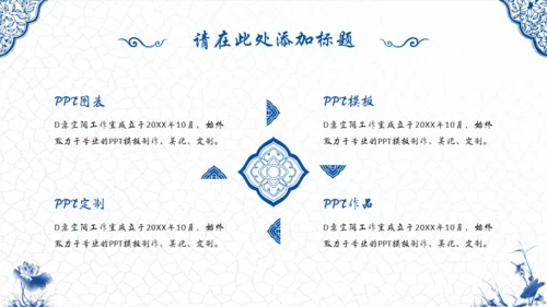 青花瓷中国风通用PPT模版