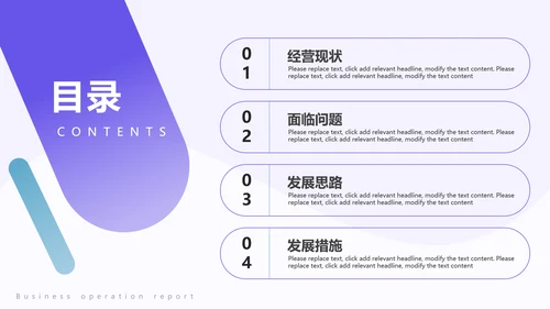 运营管理经营分析报告PPT模板