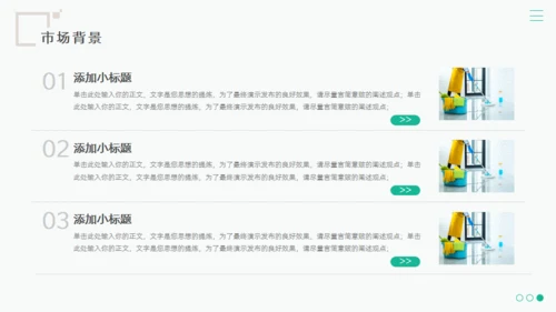 绿色家政服务项目计划书通用PPT