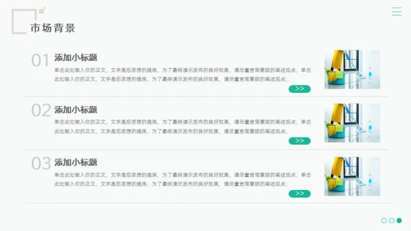 绿色家政服务项目计划书通用PPT