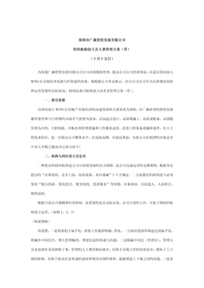 投资公司组织机构设置及人事管理研讨.docx