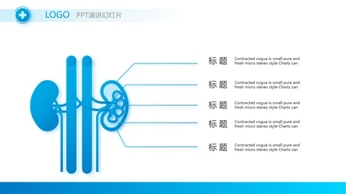 蓝色简约大方医生述职报告动态PPT