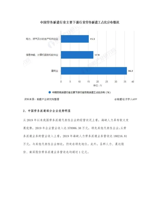 中国劳务派遣行业市场现状、竞争格局及发展趋势分析-融合互联网发展潜力大.docx