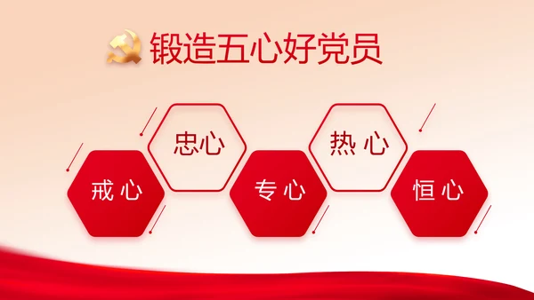 红色开展党史学习教育党课动态PPT