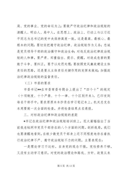 纪检干部严明政治纪律严守政治规矩培训体会 (5).docx