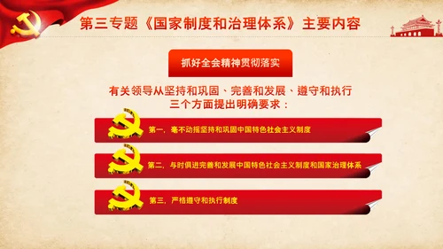 学习谈治国理政第三卷第三专题国家制度和治理体系PPT