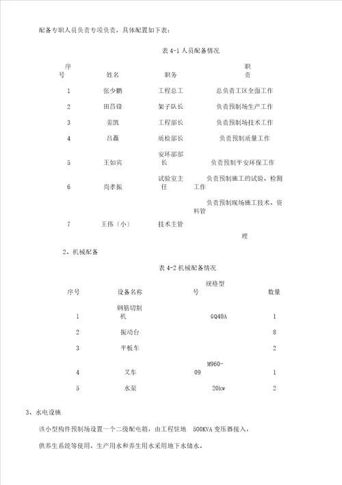 小型混凝土预制件预制场施工方案