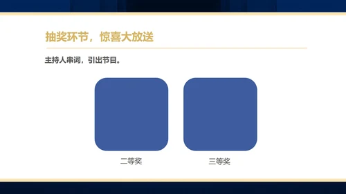 蓝色简约风商务年终客户答谢会表演流程庆典PPT模板