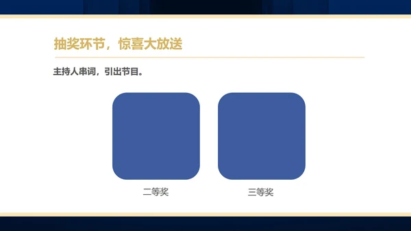 蓝色简约风商务年终客户答谢会表演流程庆典PPT模板