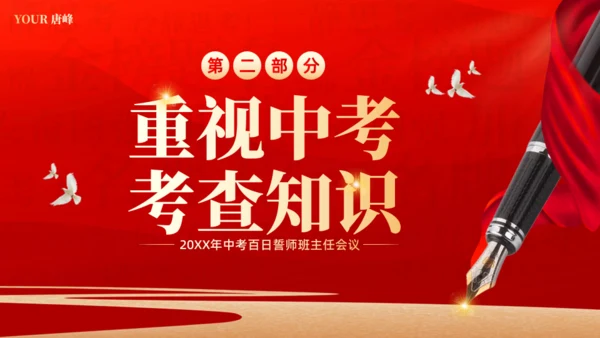 奋战百日共创辉煌通用PPT模板