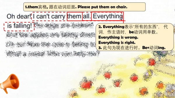 外研社六下 Module4 Unit2 The apples are falling down