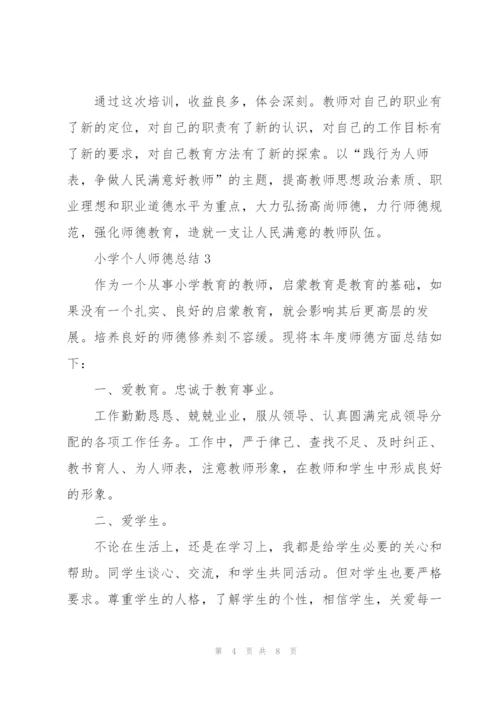 小学个人师德总结5篇.docx