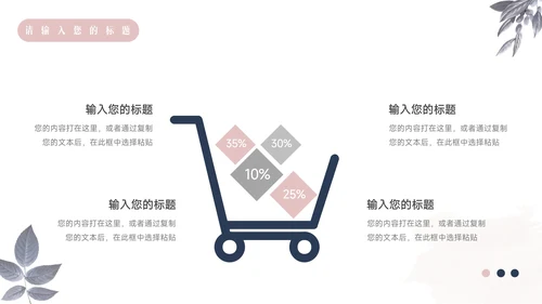 蓝紫文艺风小清新员工规划PPT模板