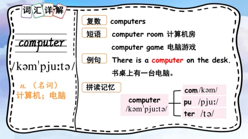 外研版三起四年级下册Module 7单词讲解课件（18张PPT)