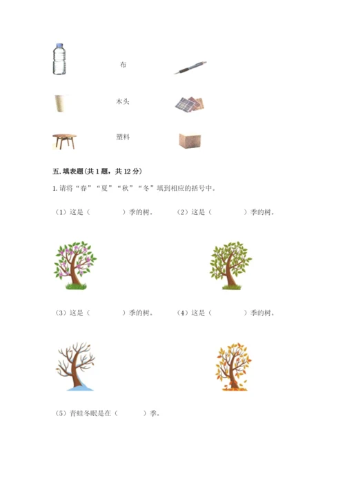 教科版小学二年级上册科学期末测试卷（重点班）.docx