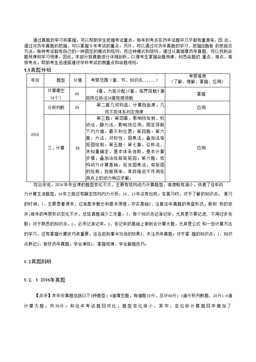 北京工业大学841结构力学真题精讲