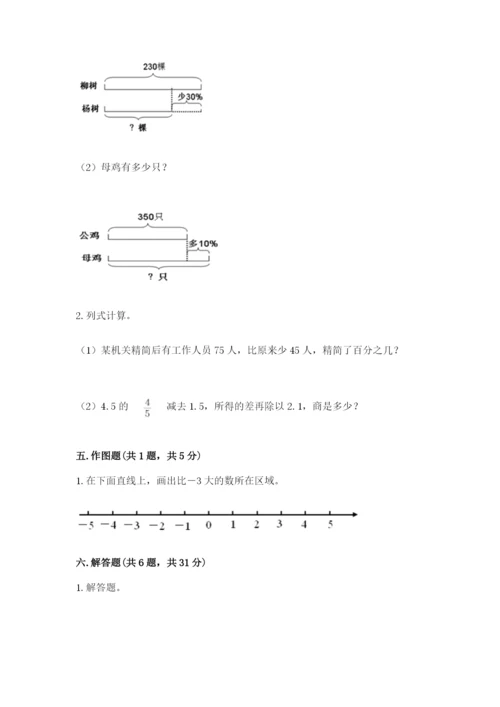 惠水县六年级下册数学期末测试卷及精品答案.docx