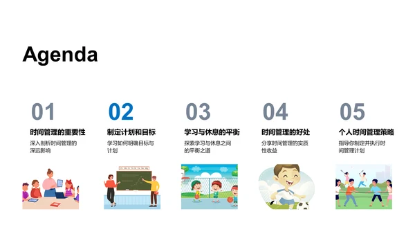 学生时效管理讲解PPT模板