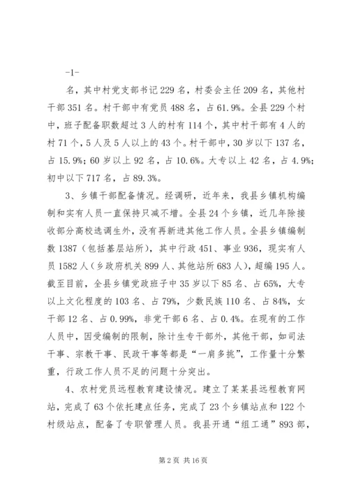 某某县基层党组织建设情况的调研报告.docx
