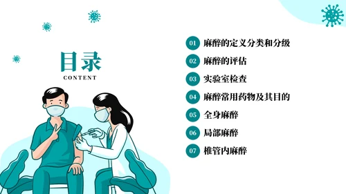 麻醉医师科普医疗手术医学知识培训ppt模板