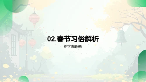 春节文化教学策略PPT模板