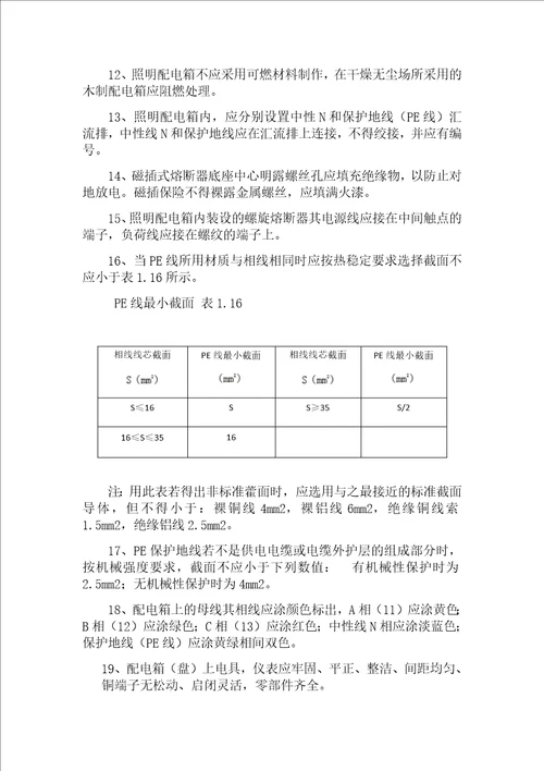 配电箱安装施工方案共5页