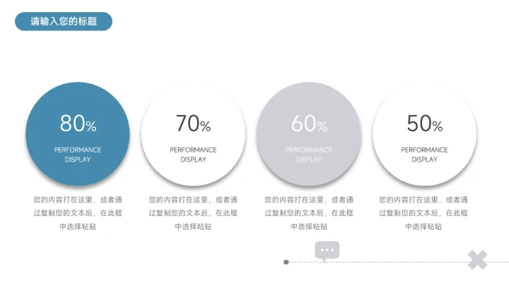 蓝色简洁科技风股市分析报告PPT模板