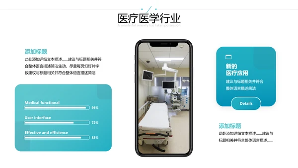 欧美风医学医疗医生年终工作总结汇报PPT模板