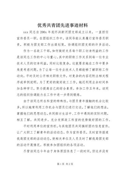 优秀共青团先进事迹材料.docx