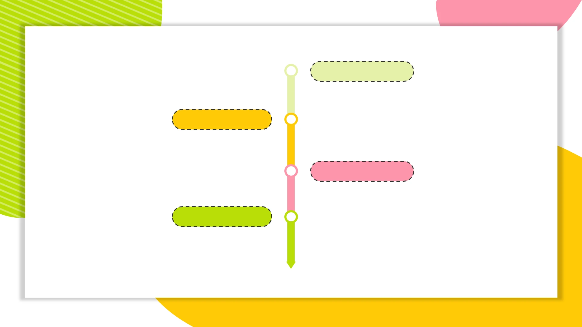 多巴胺配色-竖排时间轴逻辑图