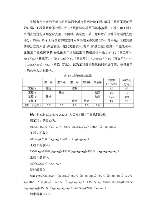 北京工业大学-数学建模3-线性规划