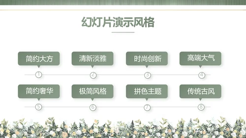 绿色莫兰迪色婚礼婚庆策划动态PPT