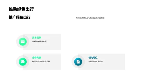 推动绿色汽车进步PPT模板