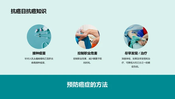 世界抗癌日知识科普介绍PPT