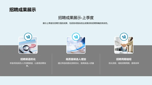 季度人资行政总结报告PPT模板