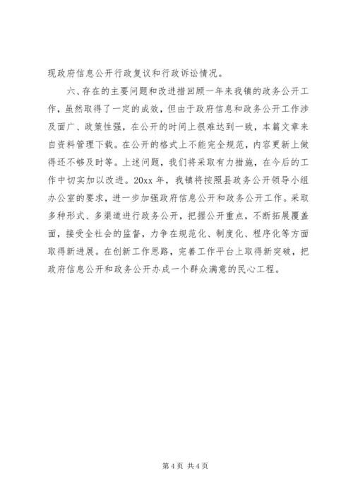 乡镇政务公开年度总结.docx